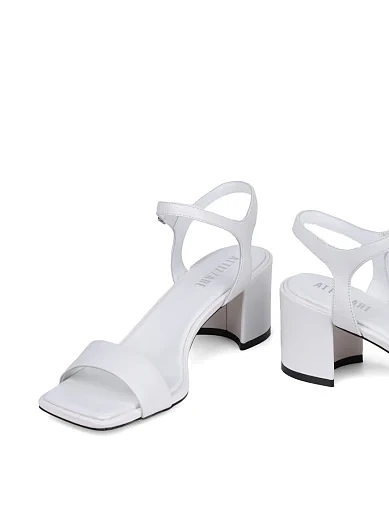 Жіночі босоніжки Attizzare шкіряні білі - фото 3 - Miraton