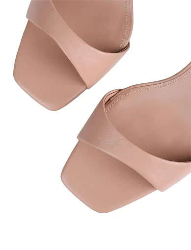 Жіночі босоніжки Mia May шкіряні бежеві - фото 5 - Miraton