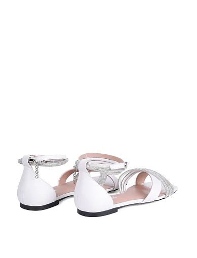 Жіночі сандалі MIRATON шкіряні білі - фото 4 - Miraton