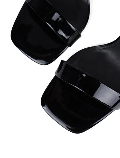 Жіночі босоніжки MIRATON лакові чорні - фото 6 - Miraton