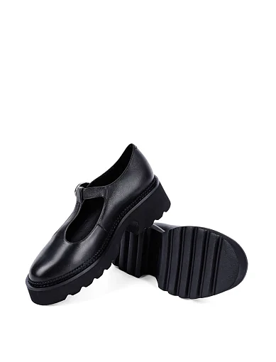 Жіночі туфлі MIRATON шкіряні чорні - фото 2 - Miraton