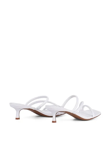 Жіночі сабо MIRATON шкіряні білі шкіряні - фото 5 - Miraton