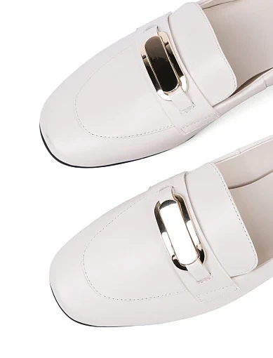 Жіночі сліпери MIRATON шкіряні білі - фото 5 - Miraton