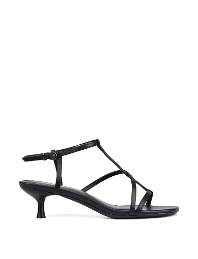 Жіночі босоніжки MIRATON шкіряні чорні - фото 2 - Miraton