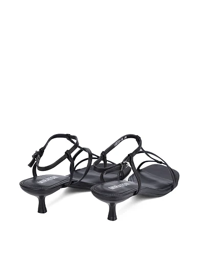 Жіночі босоніжки MIRATON шкіряні чорні - фото 5 - Miraton