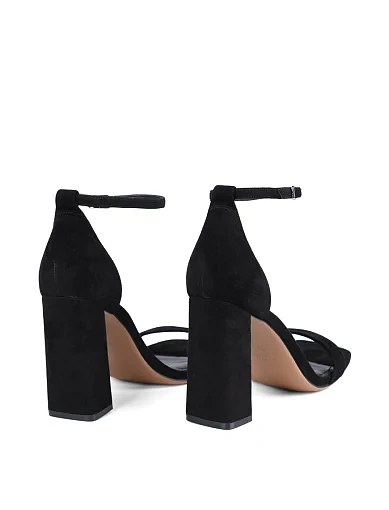 Жіночі босоніжки Attizzare велюрові чорні - фото 5 - Miraton