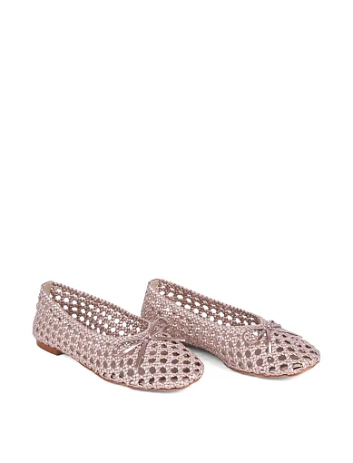 Жіночі балетки MIRATON шкіряні рожеві - фото 3 - Miraton