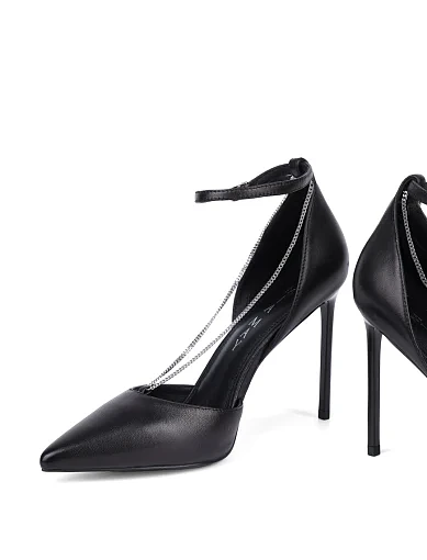 Жіночі туфлі MiaMay шкіряні чорні - фото 2 - Miraton