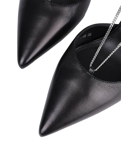 Жіночі туфлі MiaMay шкіряні чорні - фото 5 - Miraton