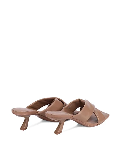 Жіночі сабо MIRATON шкіряні бежеві - фото 4 - Miraton