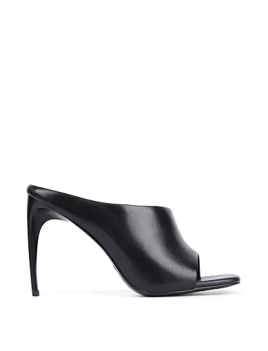 Жіночі сабо MIRATON шкіряні чорні - фото 2 - Miraton