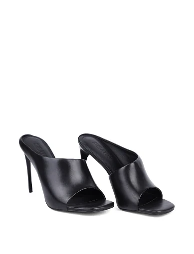 Жіночі сабо MIRATON шкіряні чорні - фото 4 - Miraton