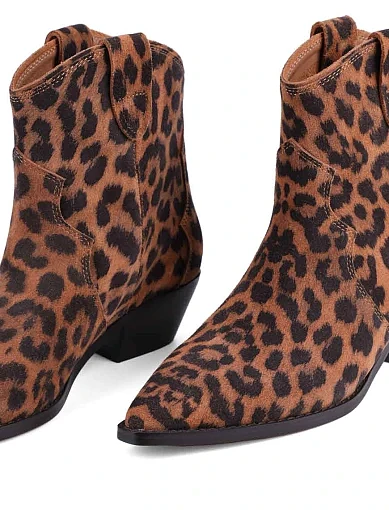 Жіночі черевики MIRATON велюрові леопардові - фото 5 - Miraton