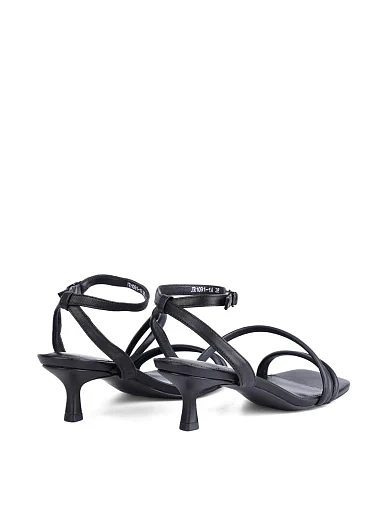 Жіночі босоніжки MIRATON шкіряні чорні - фото 4 - Miraton