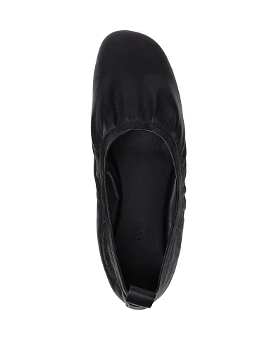 Жіночі балетки MIRATON шкіряні чорні - фото 5 - Miraton