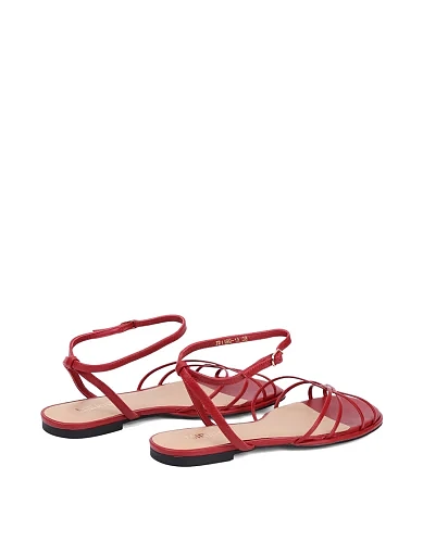 Жіночі сандалі MIRATON шкіряні червоні - фото 5 - Miraton