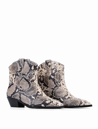 Жіночі черевики козаки MIRATON шкіряні різнокольорові - фото 3 - Miraton