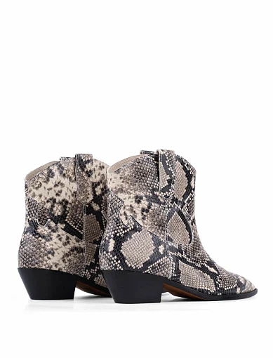 Жіночі черевики козаки MIRATON шкіряні різнокольорові - фото 4 - Miraton