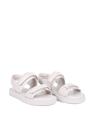 Жіночі сандалі MIRATON шкіряні сірі - фото 3 - Miraton