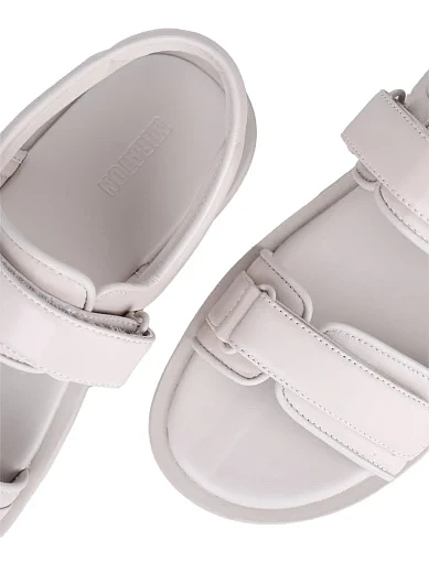 Жіночі сандалі MIRATON шкіряні сірі - фото 5 - Miraton