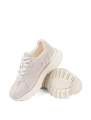 Жіночі кросівки MIRATON велюрові рисового кольору - фото 2 - Miraton