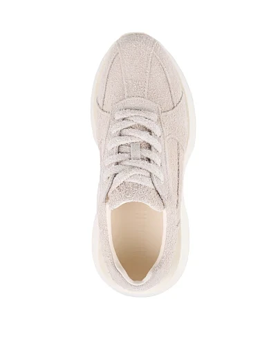 Жіночі кросівки MIRATON велюрові рисового кольору - фото 5 - Miraton