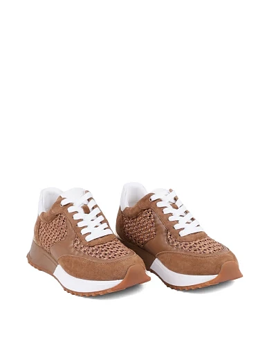 Жіночі кросівки MIRATON шкіряні коричневі - фото 3 - Miraton