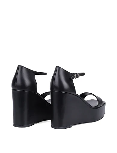 Жіночі босоніжки MIRATON шкіряні чорні - фото 4 - Miraton