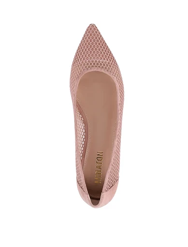 Жіночі балетки MIRATON велюрові рожеві - фото 2 - Miraton