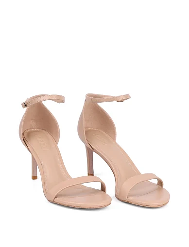 Жіночі босоніжки MIRATON шкіряні бежеві - фото 3 - Miraton