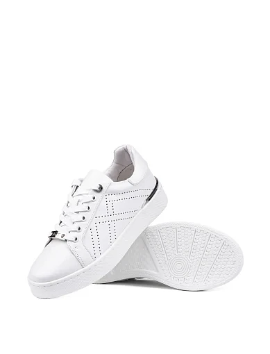 Жіночі кеди Attizzare шкіряні білі - фото 2 - Miraton