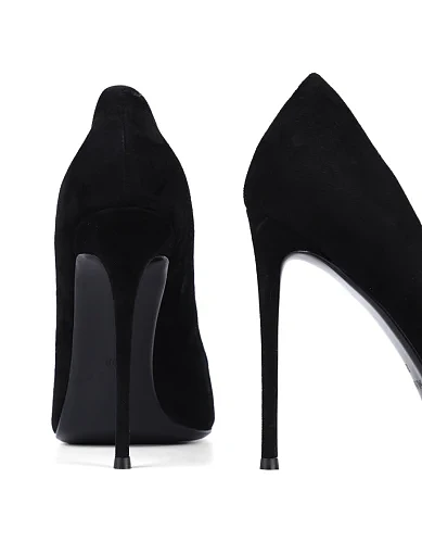 Жіночі туфлі Mia May велюрові чорні - фото 2 - Miraton