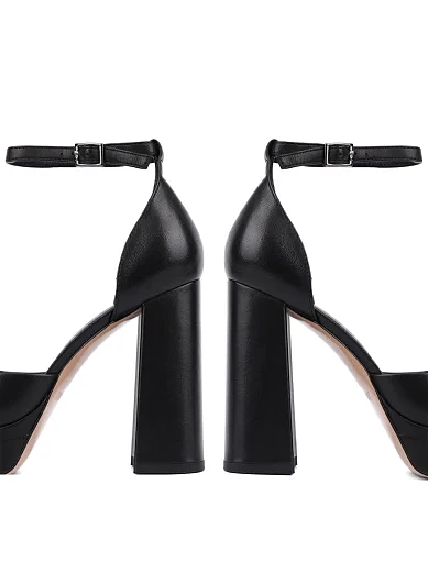 Жіночі туфлі MIRATON шкіряні чорні - фото 2 - Miraton