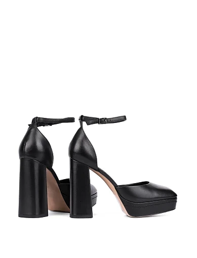 Жіночі туфлі MIRATON шкіряні чорні - фото 4 - Miraton