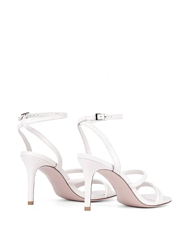 Жіночі босоніжки Attizzare шкіряні білі - фото 4 - Miraton