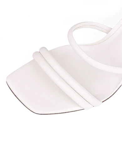 Жіночі босоніжки Attizzare шкіряні білі - фото 5 - Miraton