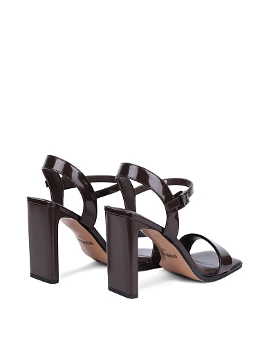 Жіночі босоніжки MIRATON шкіряні коричневі - фото 4 - Miraton