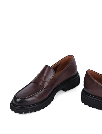 Жіночі туфлі MIRATON шкіряні коричневі(NQ471A-5L-B1040 SS25) - фото 2 - Miraton