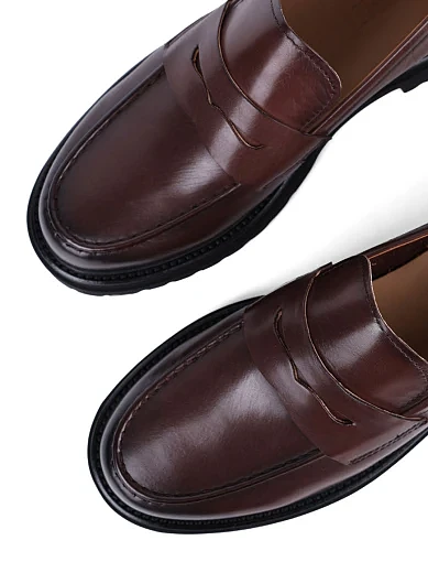 Жіночі туфлі MIRATON шкіряні коричневі(NQ471A-5L-B1040 SS25) - фото 5 - Miraton