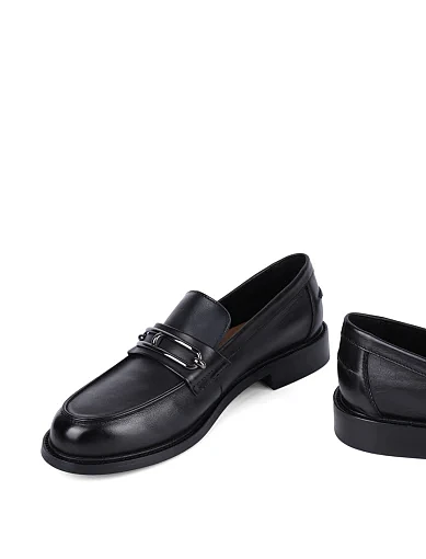 Жіночі туфлі MIRATON шкіряні чорні - фото 2 - Miraton