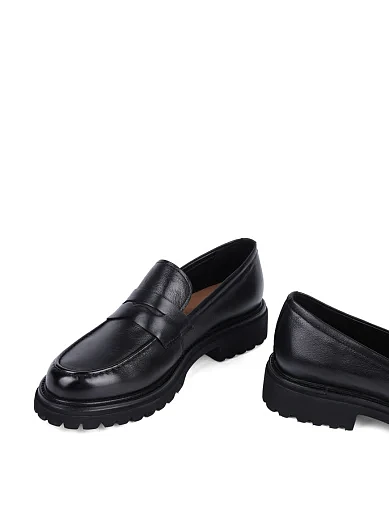 Жіночі туфлі MIRATON шкіряні чорні - фото 2 - Miraton