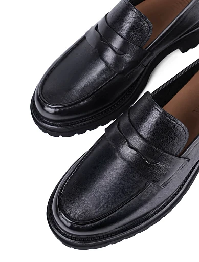 Жіночі туфлі MIRATON шкіряні чорні - фото 5 - Miraton