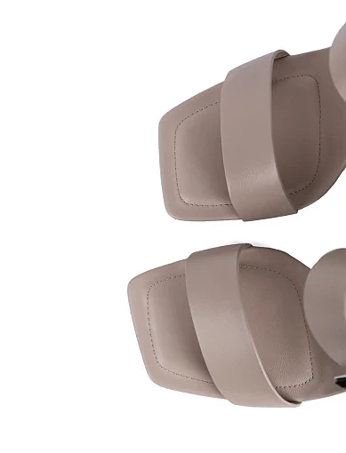 Жіночі босоніжки Attizzare шкіряні сірі - фото 6 - Miraton