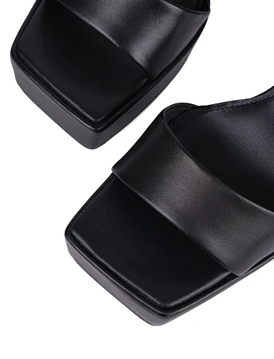 Жіночі босоніжки MIRATON шкіряні чорні - фото 5 - Miraton