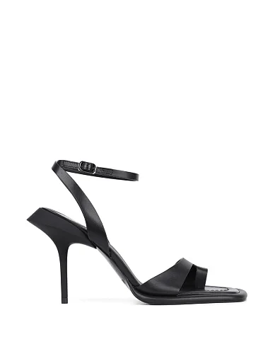 Жіночі босоніжки MIRATON шкіряні чорні - фото 2 - Miraton