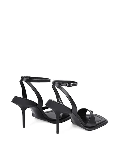 Жіночі босоніжки MIRATON шкіряні чорні - фото 5 - Miraton