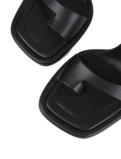 Жіночі босоніжки MIRATON шкіряні чорні - фото 6 - Miraton