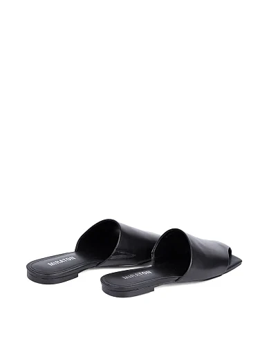 Жіночі шльопанці MIRATON шкіряні чорні - фото 4 - Miraton