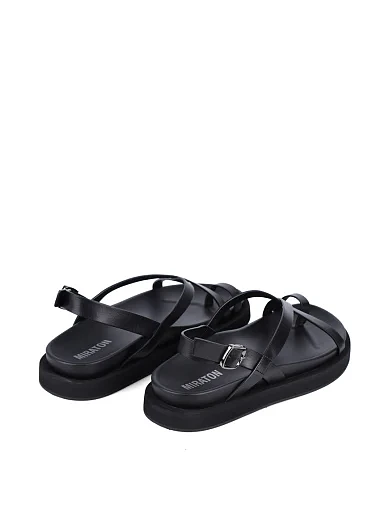 Жіночі сандалі MIRATON шкіряні чорні жіночі сандалі - фото 4 - Miraton
