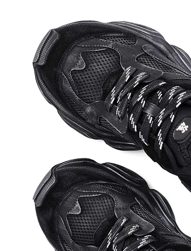 Жіночі кросівки MIRATON шкіряні чорні - фото 5 - Miraton